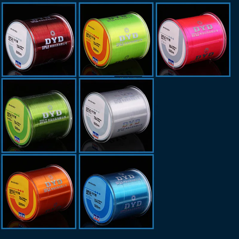 Explore el mundo vibrante de las líneas de pesca de dyg con una variedad de colores para mejorar su experiencia de pesca