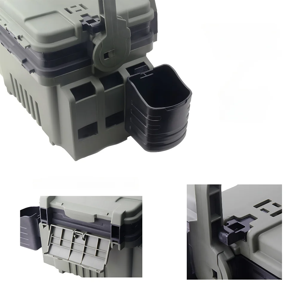 Organizador de caja de Pesca grande multifunción, Cubo de peces vivos, caja de almacenamiento gruesa, accesorios de Pesca, caja de aparejos - imagen 4