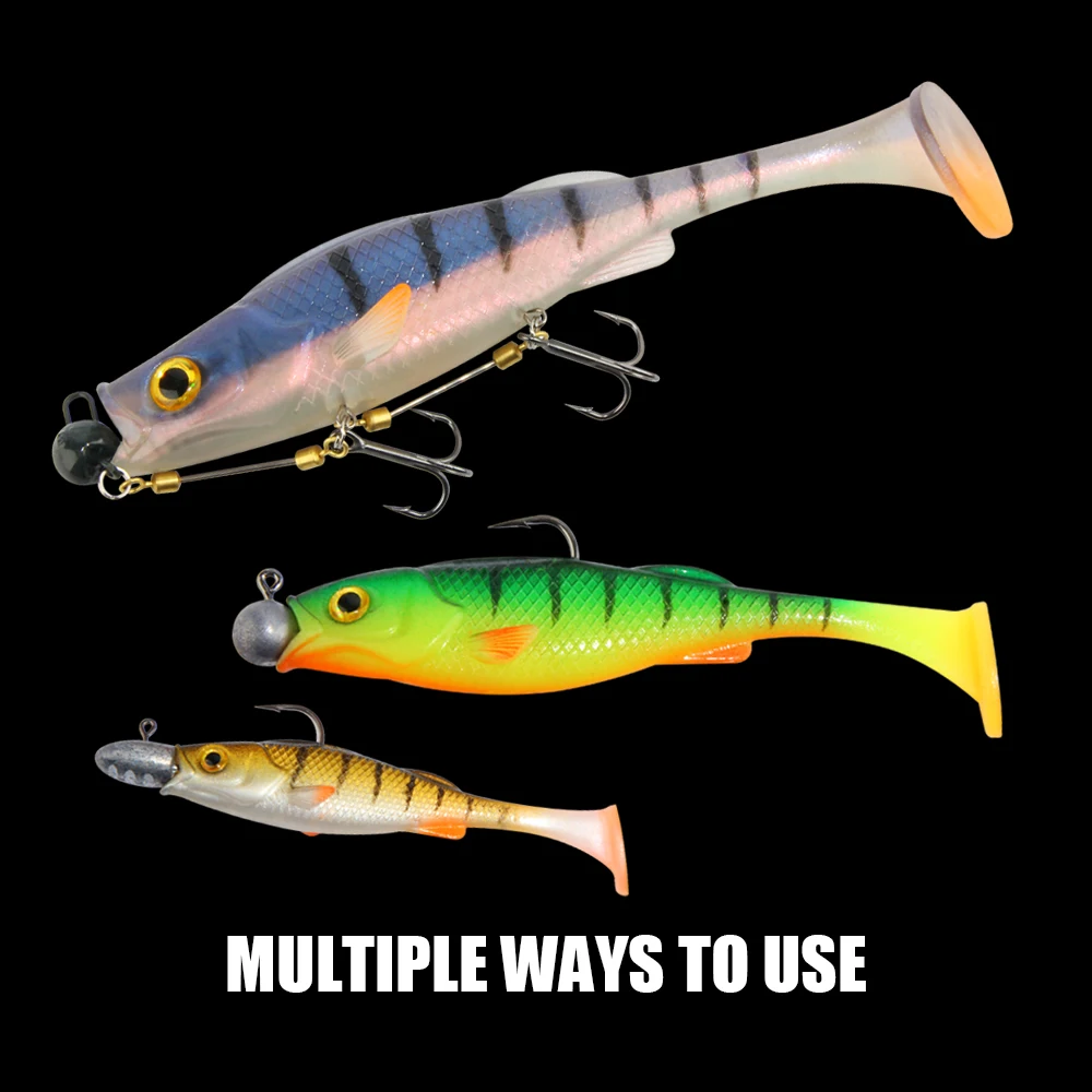 Spinpol-señuelo de pesca vigor perca, 7cm, 11cm, 14cm, cebo suave, sábalo, oscilación activa UV, artesanía, pez de goma, Swimbait para perca, Lucio, sable - imagen 5