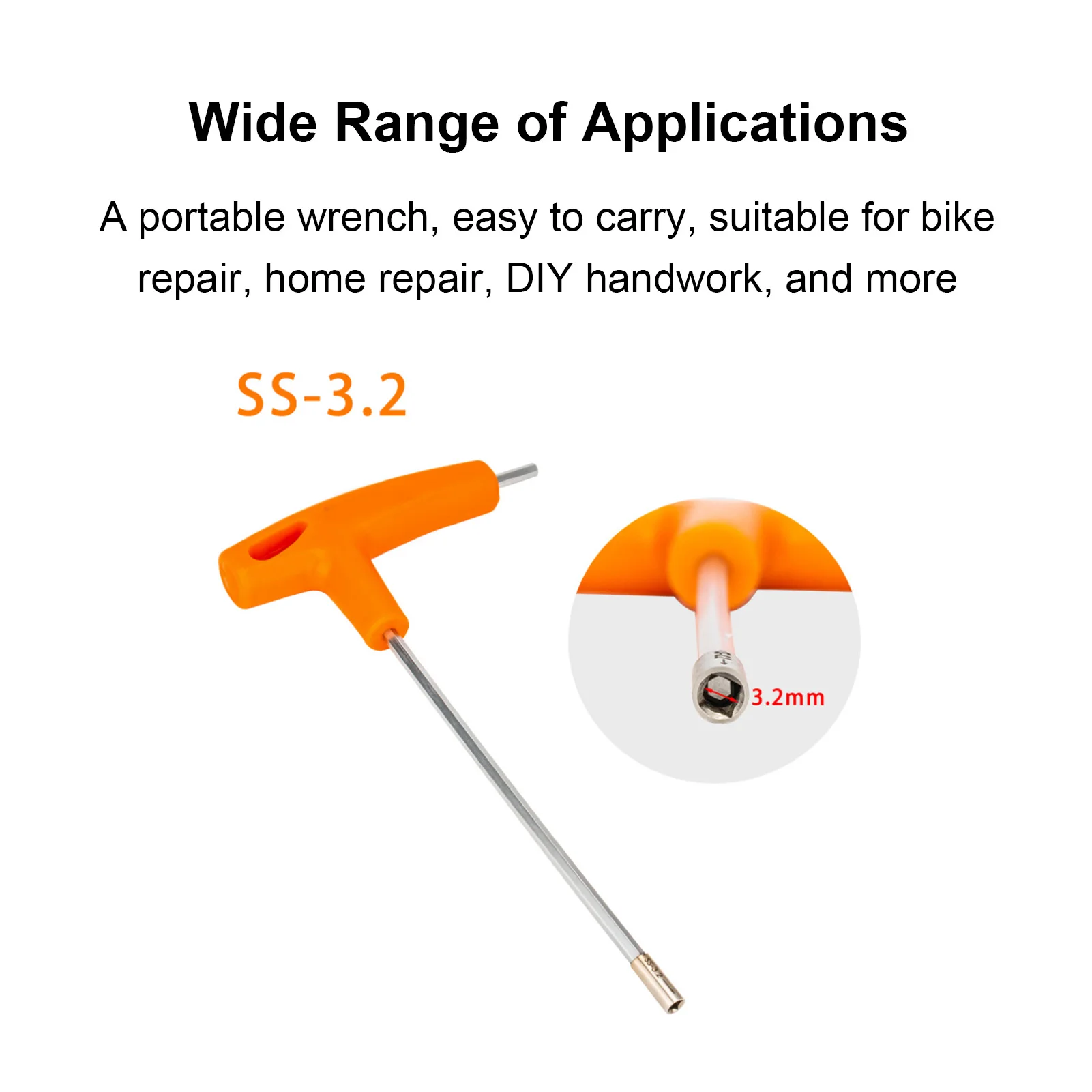 Llave de tubo mango en T con tapa de radios – Herramienta bici y moto - imagen 2