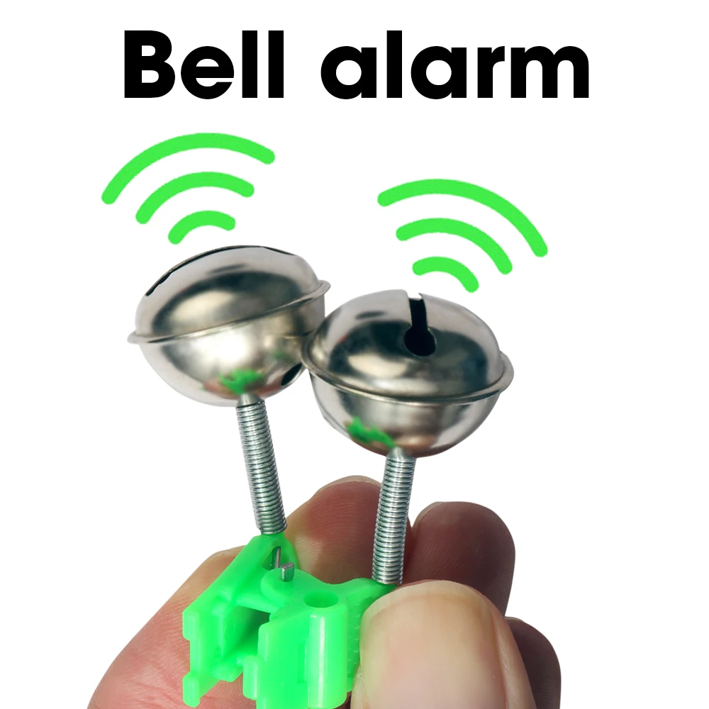 Kit Alarmas de Picada con Campanas y Clip Punta para Pesca - imagen 2