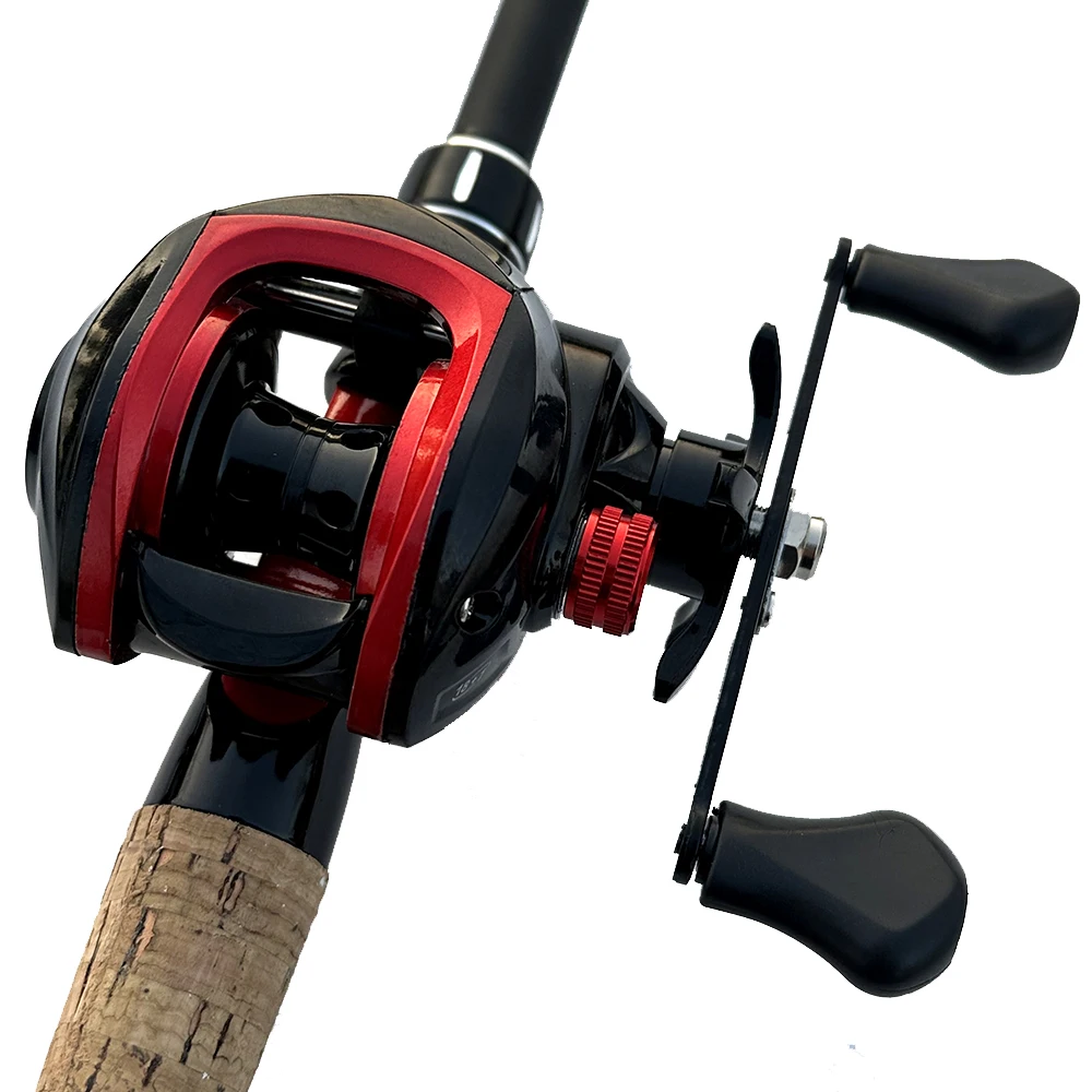 Carrete de pesca profesional ultraligero, aparejos de pesca con línea de lubina y Lucio, relación de engranaje 7.2.1, fundición ultraligera, nuevo - imagen 3