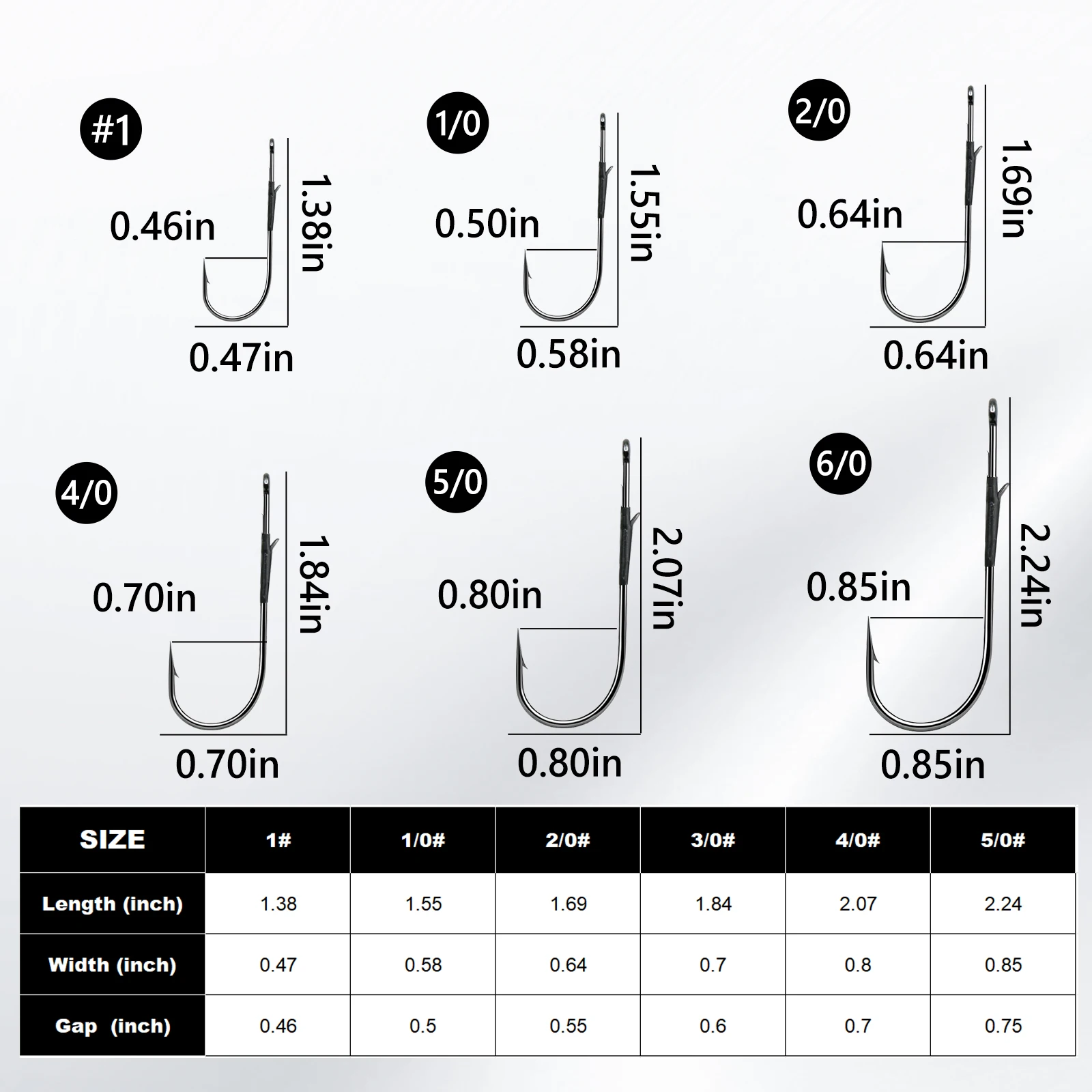 FishTrip 10 ~ 30PCS 3X Sterke Baitholder Worm Haken dubbele prikkeldraad haak Koolstofstaal Flipping Haken voor Zoetwater & Zoutwater - imagen 2