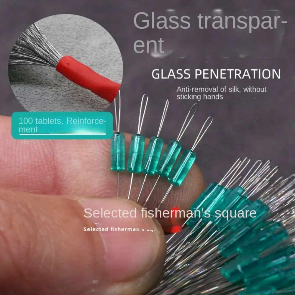 Tapón de silicona flotante para pesca, Conector de frijol espacial, accesorios de pesca resistentes, 5 tamaños, bolsa de 100 unids/lote - imagen 2