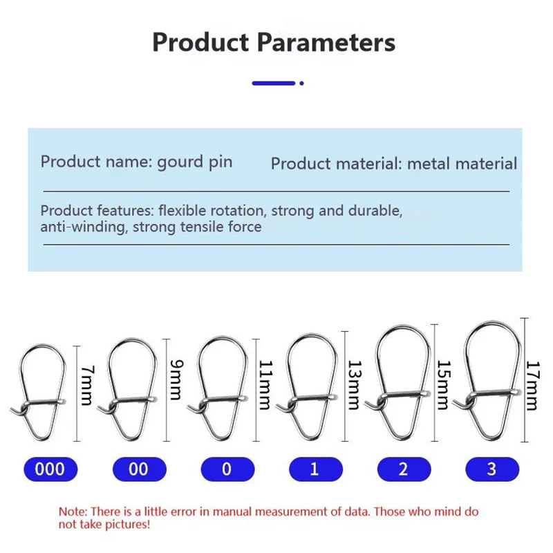 100 Uds Crankbait broches rodantes broches de pesca Duo Lock señuelo broches cambio rápido pesca Clips rápidos conector lubina de agua dulce - imagen 4