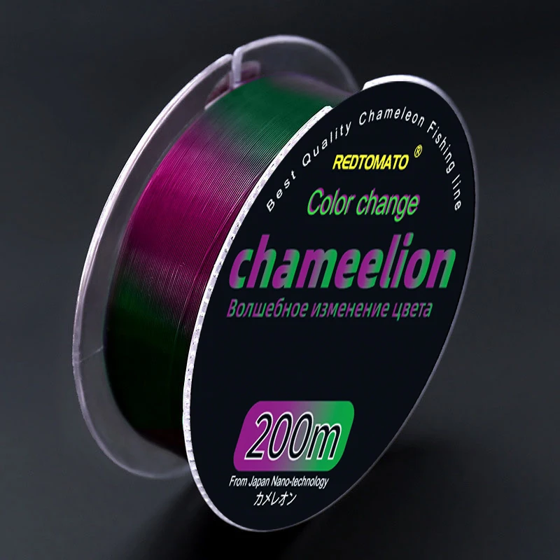 Línea de pesca súper fuerte de 200m, monofilamento que cambia de Color, línea de nailon recubierta de fluorocarbono, accesorios de pesca de mar/agua dulce - imagen 5