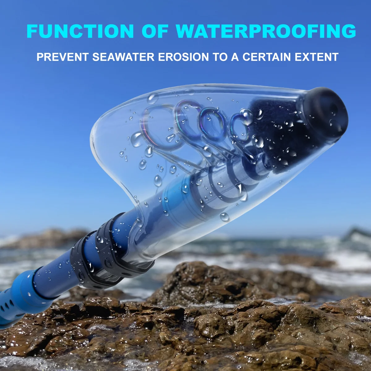 Tapa de caña de pescar de mar ZYZ, cubierta protectora de punta de caña de fundición larga anticolisión de alta resistencia, tapa de caña de pescar telescópica - imagen 5