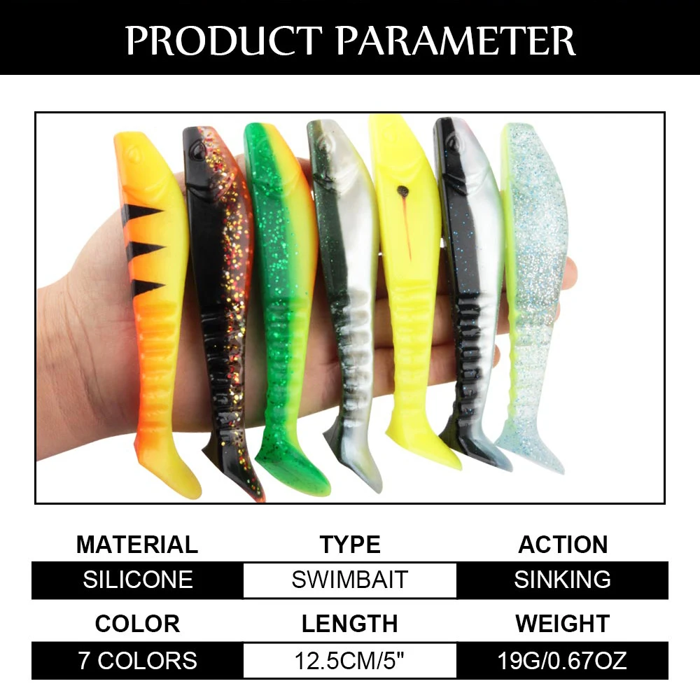 Spinpoler señuelo artificial 5" para lubina y lucio - imagen 5