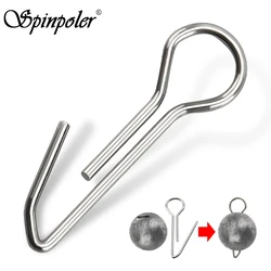 Spinpoler Cheburashka clips de acero inoxidable cambio rápido pesca