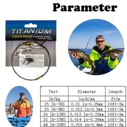 Kit líder titanio YOTO con mangas – Antimordeduras para pesca marina