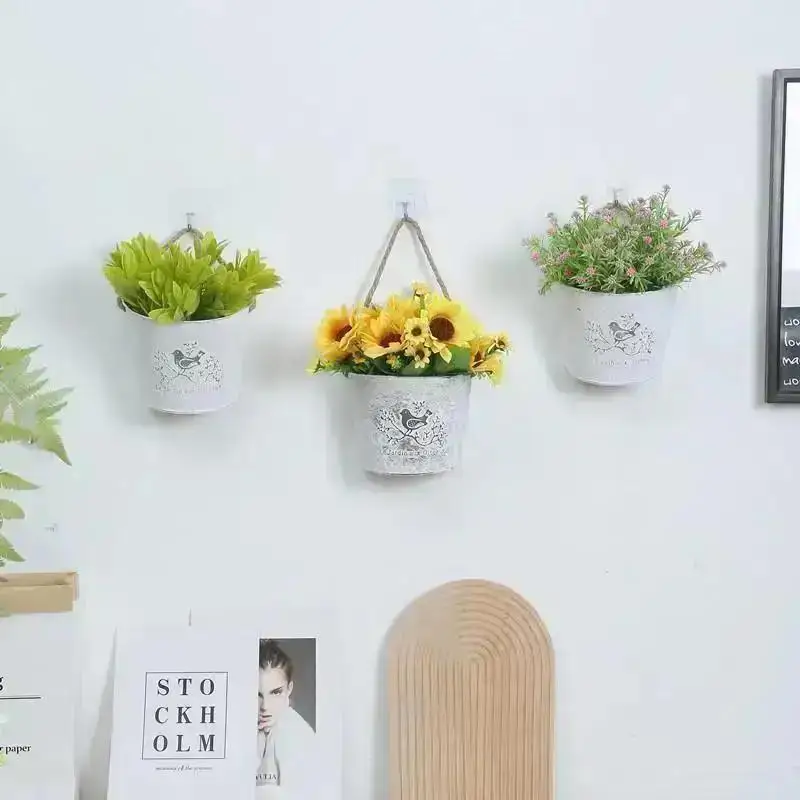 Maceta Colgante de Pared Rústica para Plantas Interior - imagen 2