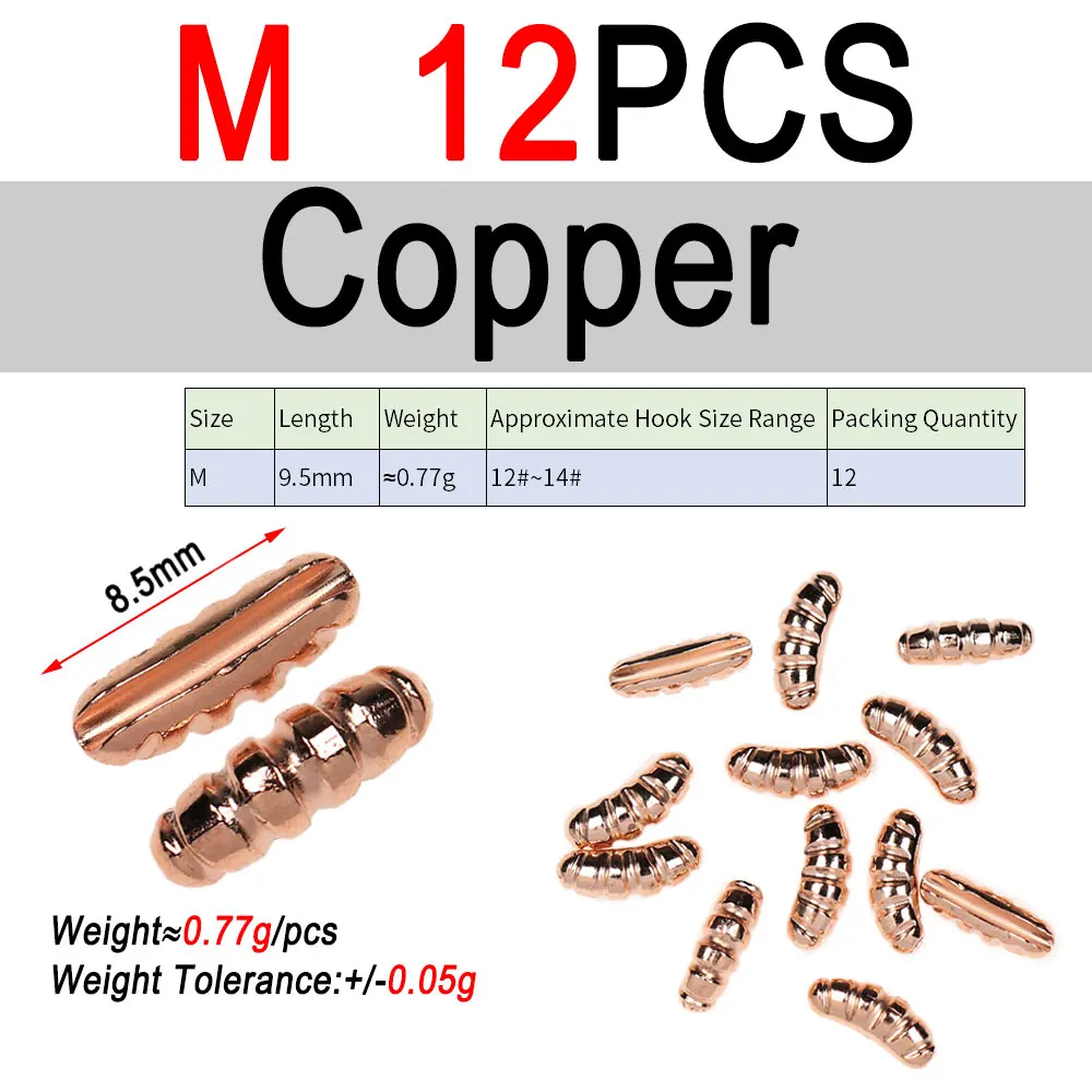 M 12pcs Copper
