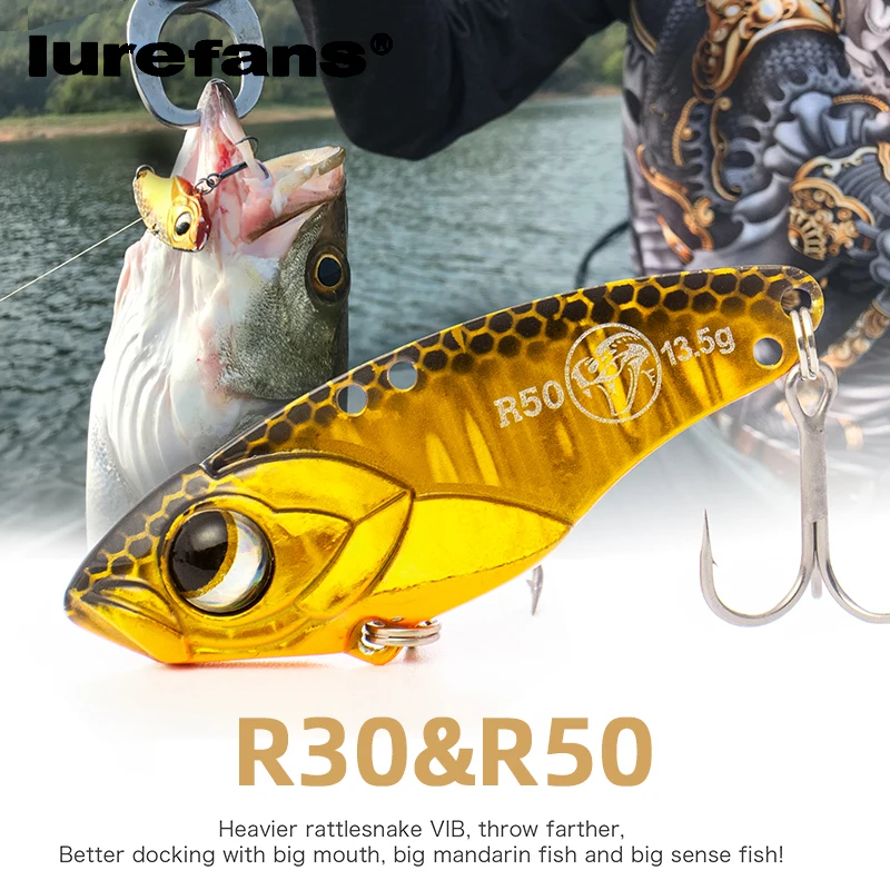 Lurefans nuevo 30/50mm 5 paquetes/lote capa de natación completa VIB serpiente de cascabel hundimiento señuelo Artificial bagre cebo aparejos de pesca - imagen 3