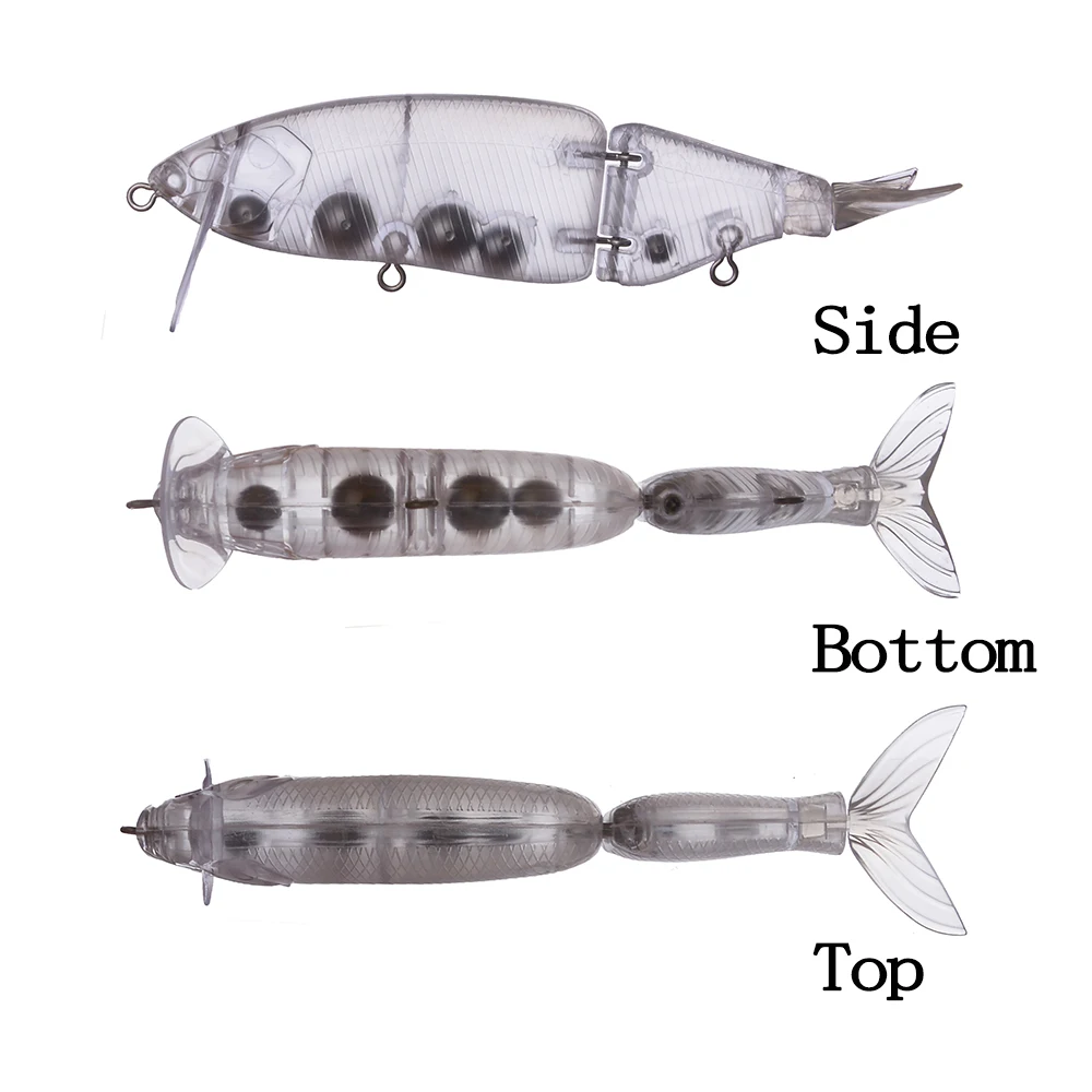 Swimbait Glide Bait flotante artesanal de 2 secciones - imagen 3