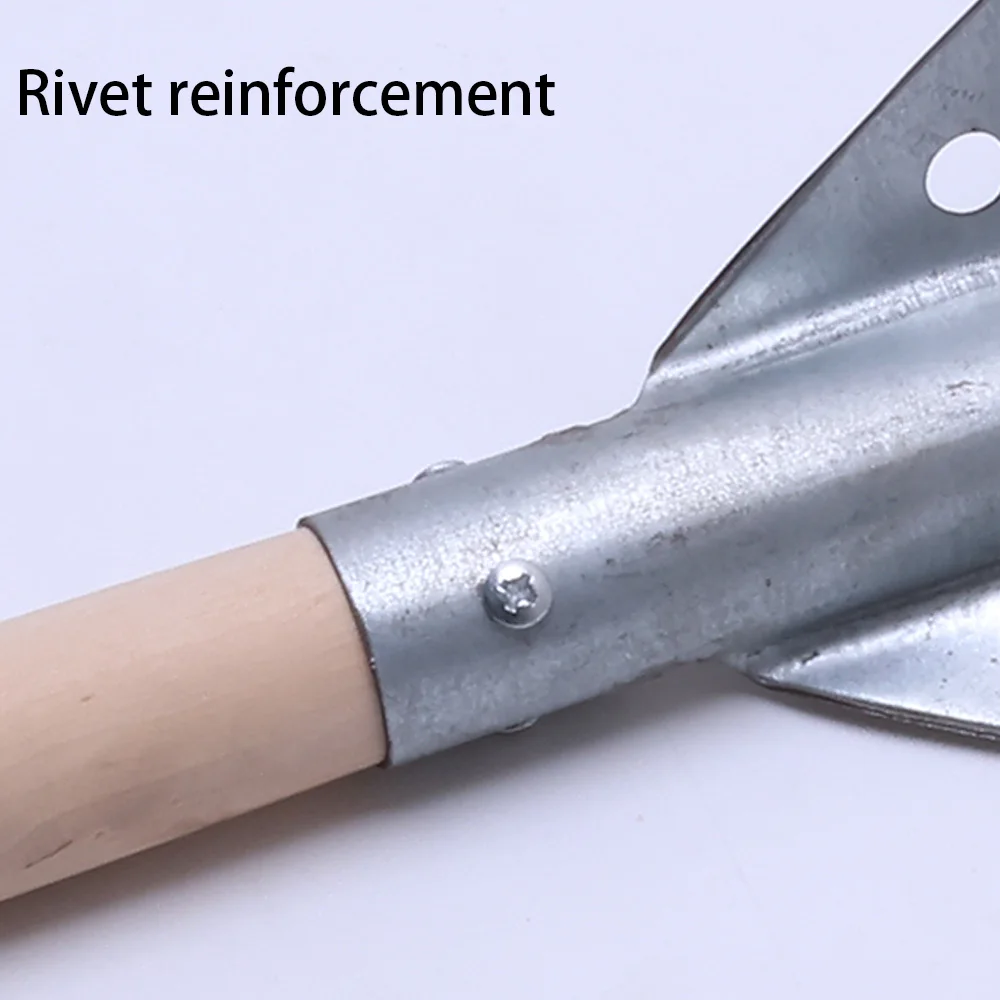 Herramientas de pesca en hielo para invierno, cuchara de hielo de acero inoxidable, colador de pesca en hielo resistente al frío, mango de madera/acero inoxidable, 1 Uds. - imagen 4