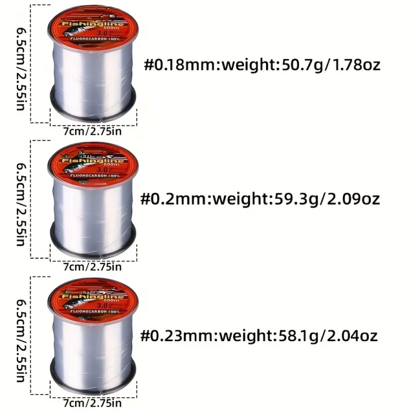 Línea de pesca multifilamento 500 m 0,18-0,23 mm - sin fluorocarbono - imagen 5