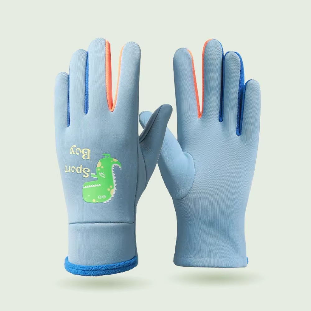 Guantes dinosaurio cálidos reflectantes a prueba de viento niños - imagen 3