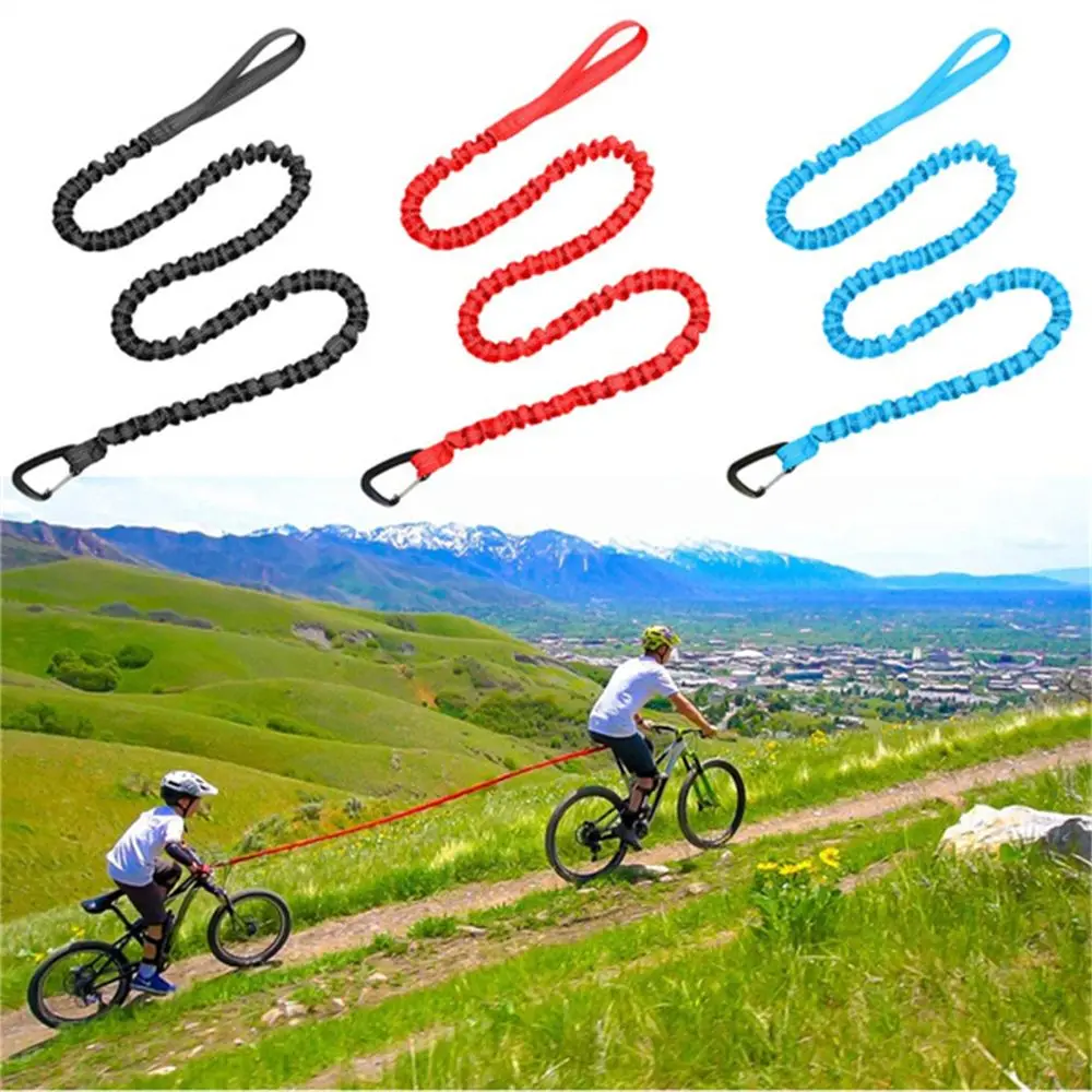 Cuerda de tracción para bicicleta de montaña, nailon portátil, elástica, para padres e hijos - imagen 3
