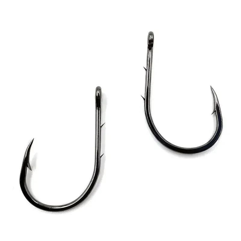 Mustad 10757 Anzuelos con púas – Acero de alto carbono para marinos - imagen 4