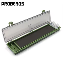 PROBEROS-caja de pesca de carpa, tablero de aparejo de pelo rígido con Pin, caja de aparejo de pesca de carpa, billetera, caja de almacenamiento, organizador de aparejos de pesca