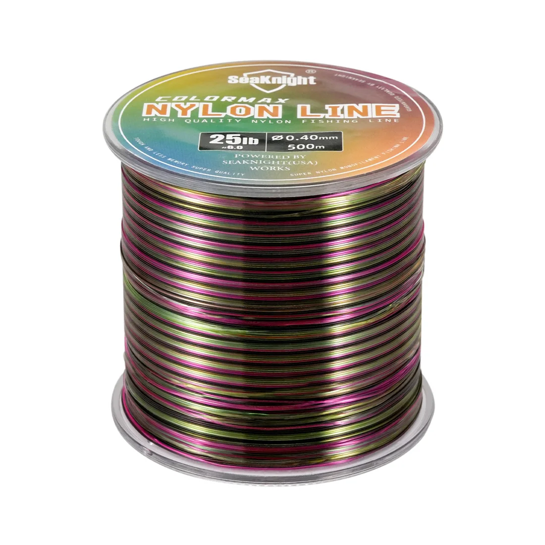 Línea de nailon rosa invisible moteado 500M 1.0 # -8.0 #   Línea de camuflaje de 35LB/15,88 KG, línea de carpa suave y fuerte, línea de pesca de mar de camuflaje - imagen 2