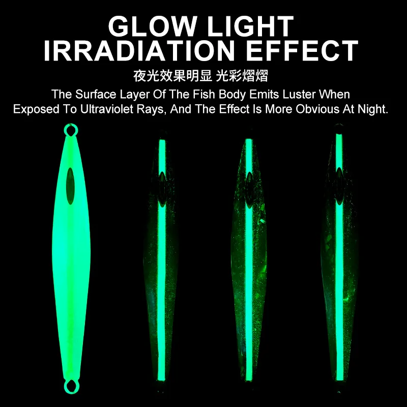 TEASER J143 200g 260g 300g plantilla de Metal de hundimiento lento Biat fundición larga hundimiento lento plantillas de caída señuelo agua salada Señuelos de pesca de aguas profundas - imagen 5