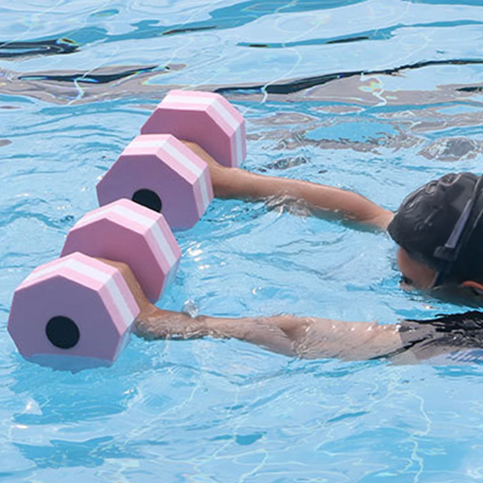 Mancuerna de agua flotante EVA para natación, deportes acuáticos, entrenamiento de rehabilitación, accesorios portátiles para deportes de verano, 1 ud. - imagen 3