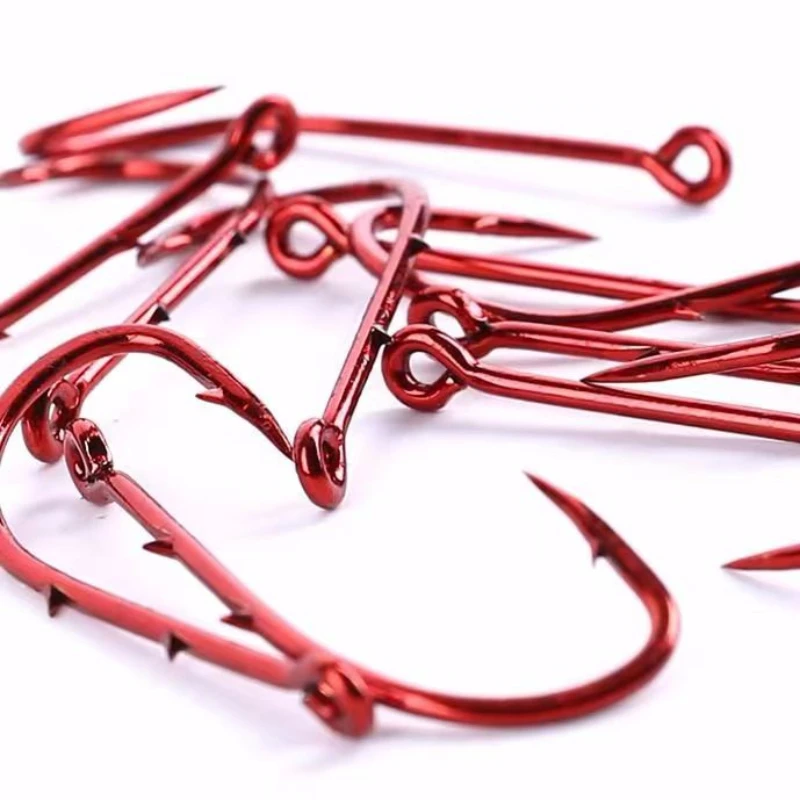 Original Mustad Fishing Hooks Double Barbed Hooks for Live Bait Casting Fishing 92668 High Carbon Steel Hook Eel Fish Hook Pesca - imagen 5