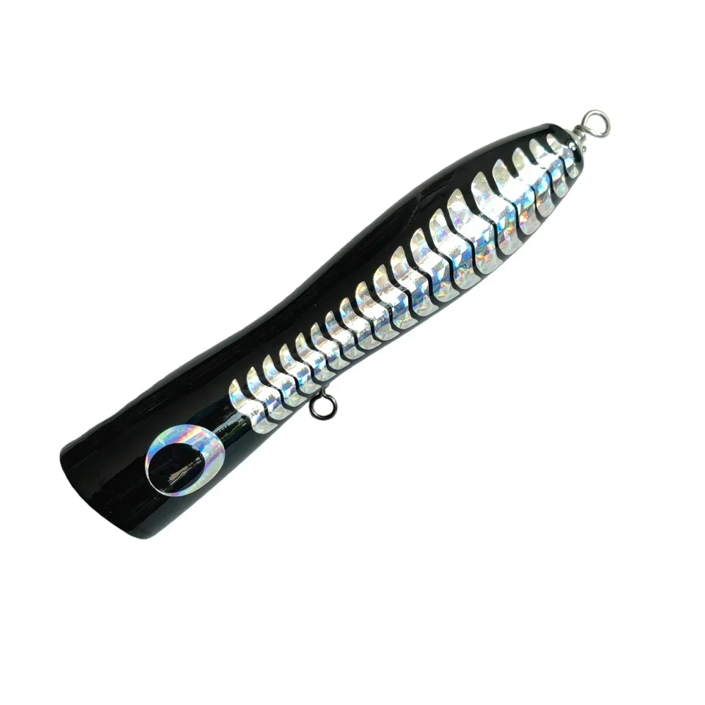 Señuelo de pesca de agua salada, 20cm, 100g, gran juego, hecho a mano, de madera, Topwater GT, Woodend Popper
