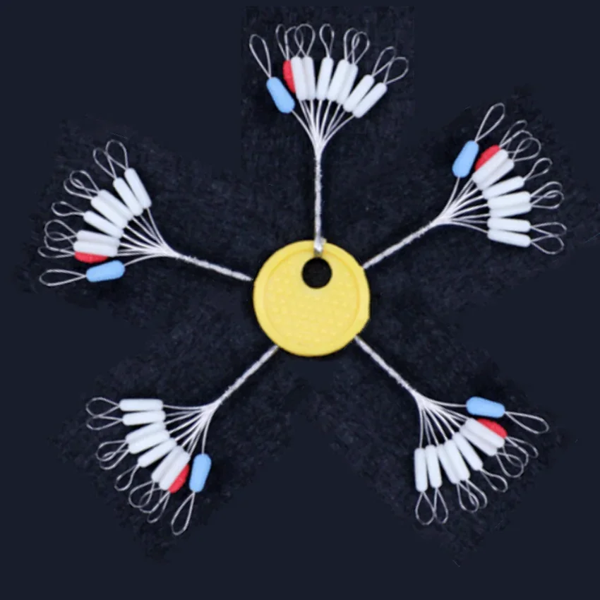 Juego de bolas espaciales de goma de alta calidad, 7 + 2, adecuado para pesca con mosca de carpa marina, tope de línea de pesca, equipo de boya de pesca, 10 juegos - imagen 3