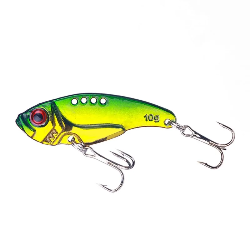 Vib-cebo de metal fundido con purpurina, cebo de lubina de color agua profunda, Boca de urdimbre, ayudante de pesca - imagen 3