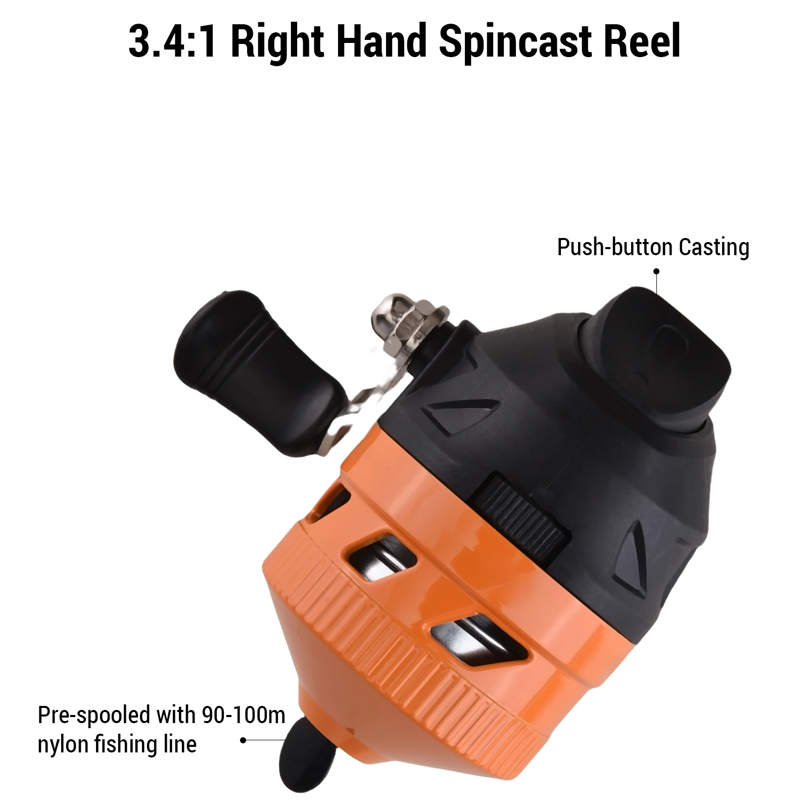 Juego de caña de pescar para niños, kit combinado de caña de pescar telescópica portátil de 1,3 metros y carrete para niños y niñas - imagen 5