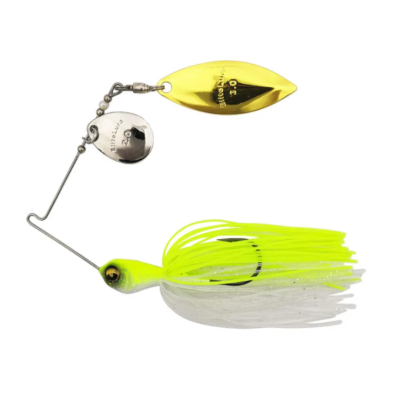 ELITELURE Señuelo wobbler cuchara metálica anzuelo con púas para lubina - imagen 4
