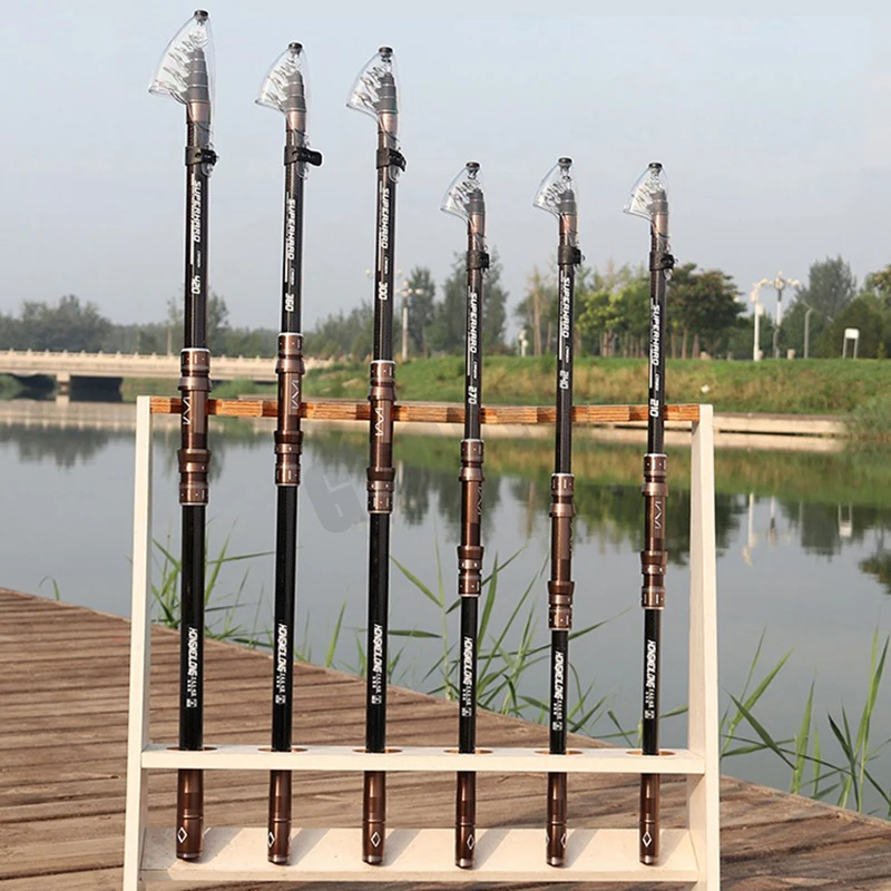 Caña telescópica de carbono para surfcasting, spinning y baitcasting - imagen 4