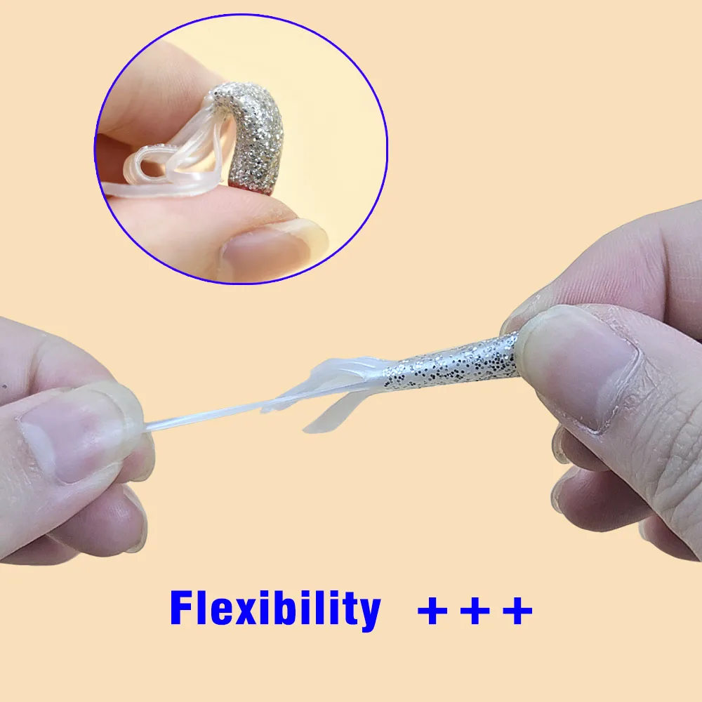 12 Uds. Señuelos tipo tipo bala para cabezales de plantilla, plantilla de cebo de tubo, señuelo de plástico para panfish, gusanos blandos, cebos para trucha, agua salada y agua dulce - imagen 4