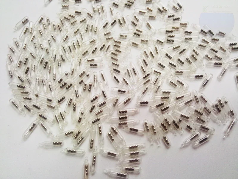 Señuelo de pesca de 3 bolas de 4mm, 50 piezas, sonajeros de vidrio, tubo de inserción, sacudir, atraer moscas, atar, sonajero de pesca - imagen 5