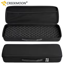 Estuche rígido de EVA portátil impermeable para aparejos de pesca, bolsa de almacenamiento a prueba de golpes, bolsas de transporte de carrete, herramienta de aparejos de pesca, organizador de viaje