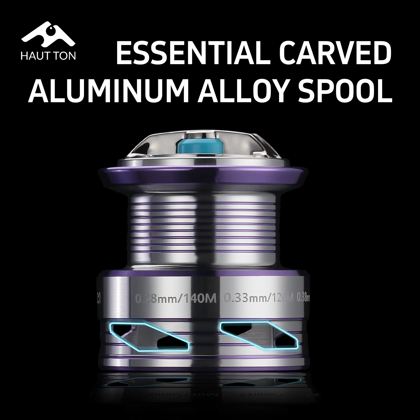 Carrete de pesca giratorio azul, balancín individual y doble opcional, relación de engranaje 5,2: 1 3 + 1 BB, perfecto para agua salada y dulce - imagen 2