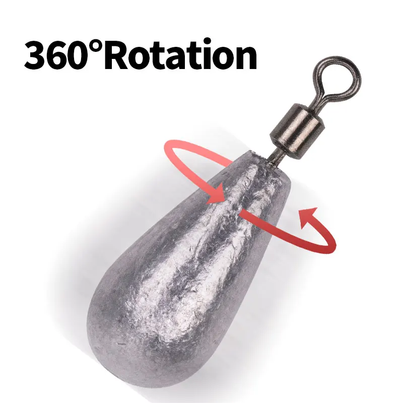 Topline-aparejos de pesca de tiro caído, 10G, giratorios, peso, accesorios - imagen 4