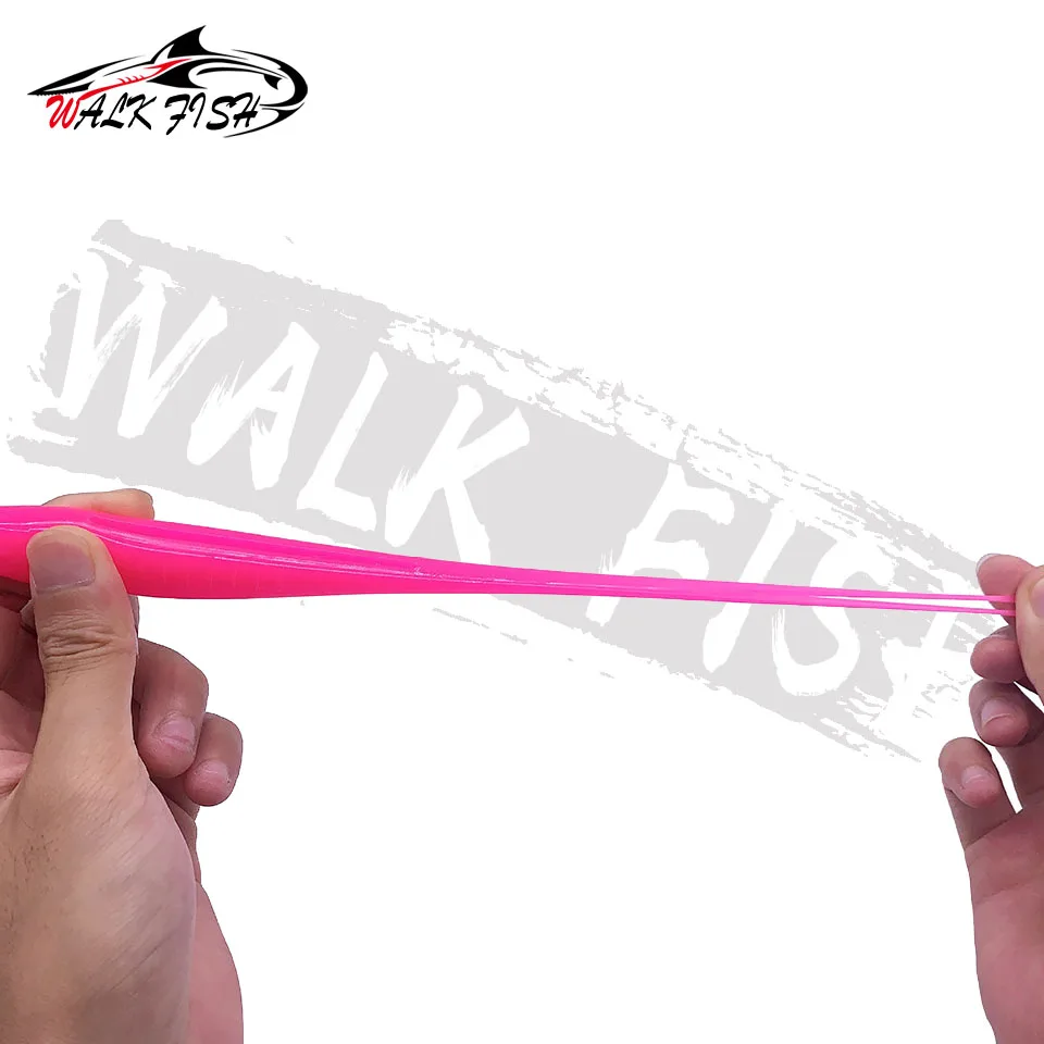 WALK FISH-señuelo de pesca con cebo suave, 3 uds., 170mm, 15,5g, cola dividida en forma de V, Swimbait, gusano, aparejos de pesca de agua dulce - imagen 2