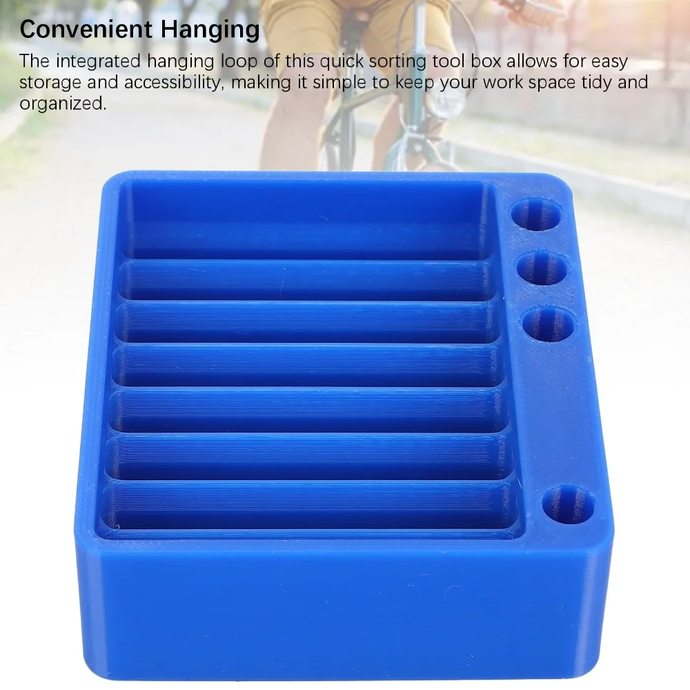 Caja de almacenaje carretes pesca organizadora azul - imagen 3