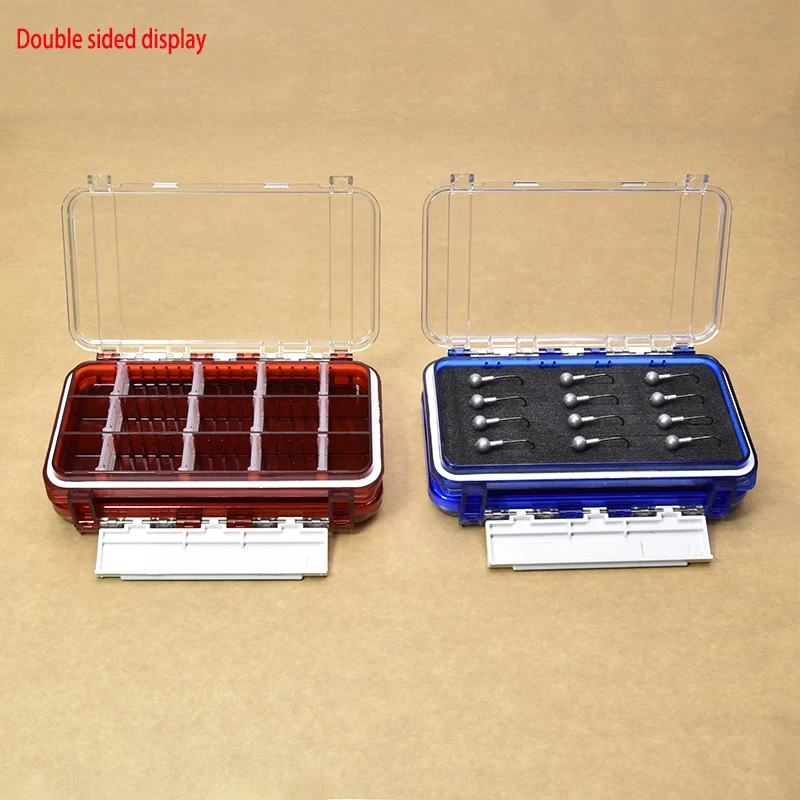 Caja de aparejos de pesca impermeable, caja de señuelos de cebo de doble cara, gancho de pescado, caja de almacenamiento, accesorios de pesca con mosca de carpa, caja de pesca - imagen 4