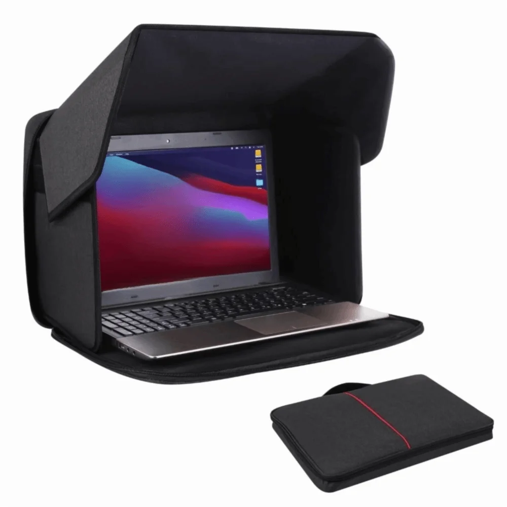 Nuevo Parasol plegable para ordenador portátil, parasol portátil de 12-16 pulgadas para pantalla de privacidad, protector multifuncional para ordenador portátil, protector contra el sol para exteriores - imagen 2