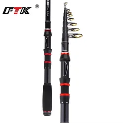 Caña telescópica FTK carbono 3m para carpa – spinning extensible
