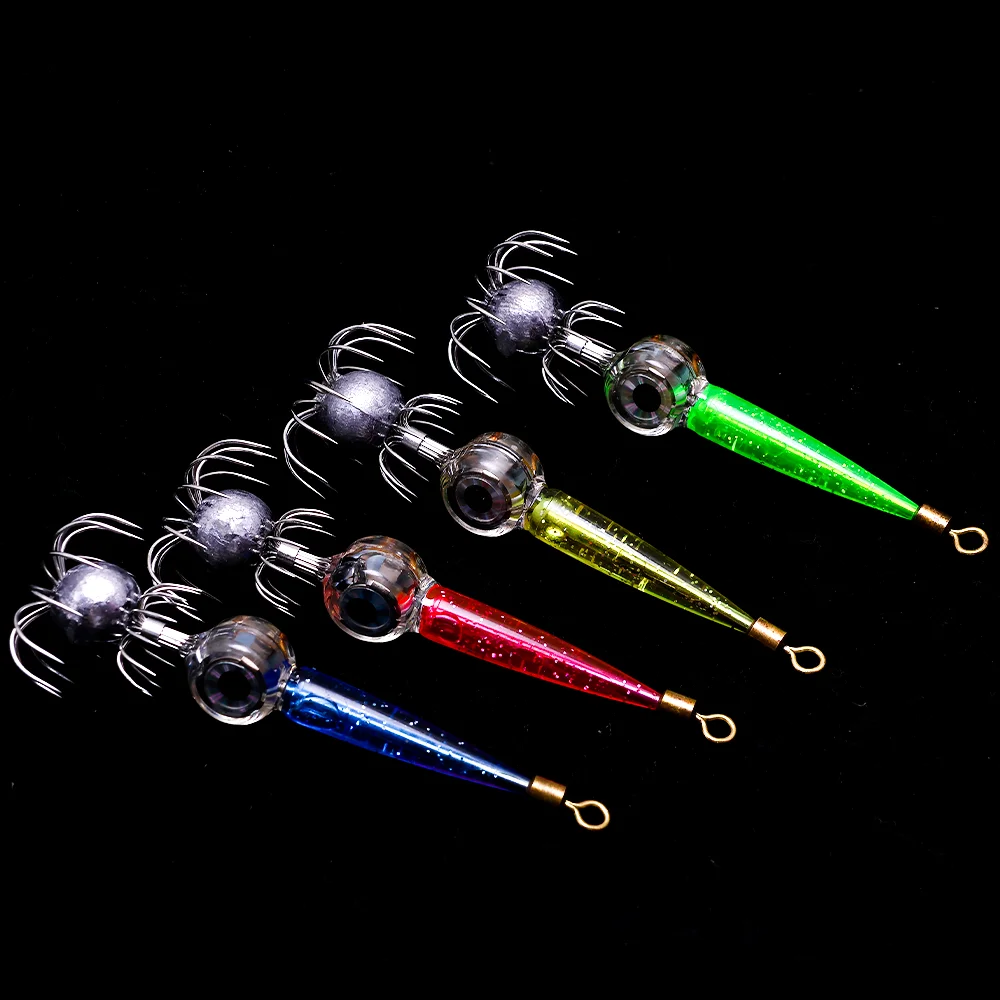 DestRes de pesca en forma de calamar