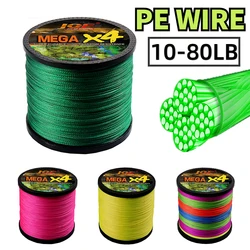 Línea de pesca trenzada suave 100% PE – Multifilamento agua salada