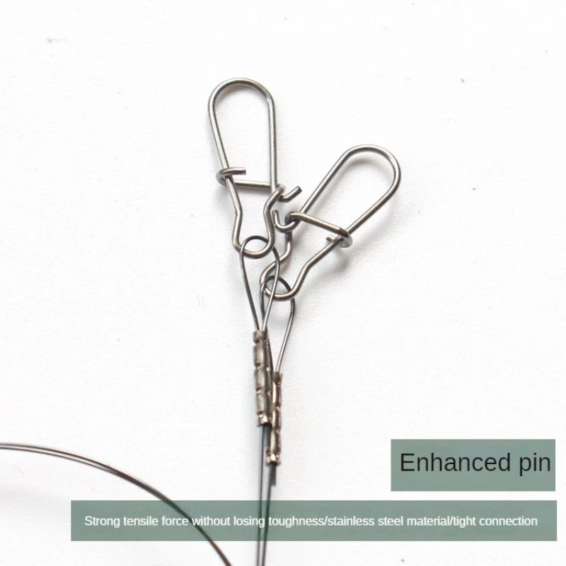 Líder de alambre de acero para Pesca, accesorios de Pesca, herramienta de aparejos, 10 piezas = 5pac, 20, 30 y 40cm - imagen 5