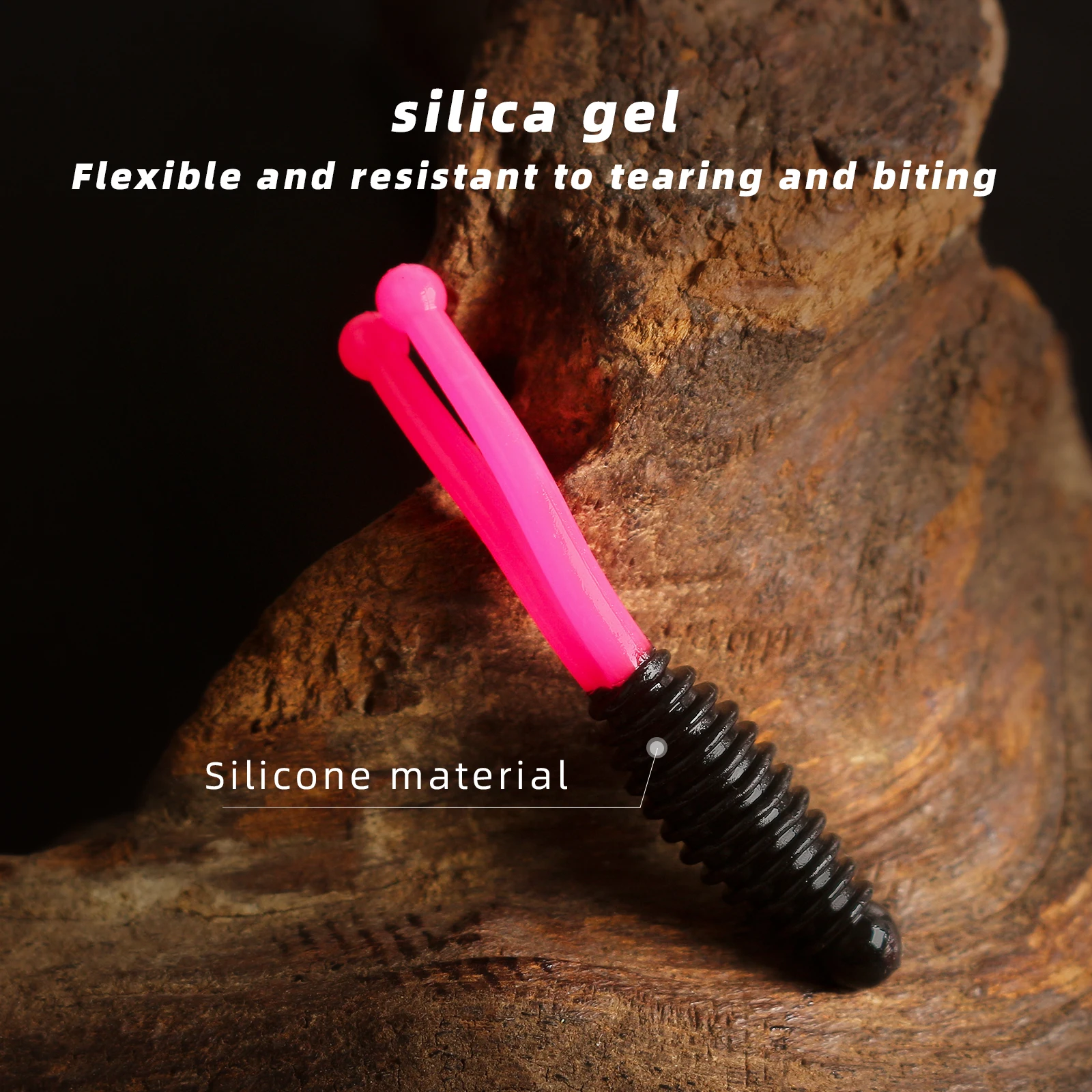 Cebo de pesca de PVC con cola de horquilla, 10 piezas, dos colores, camino de carretera, 1,2g, 5cm - imagen 2