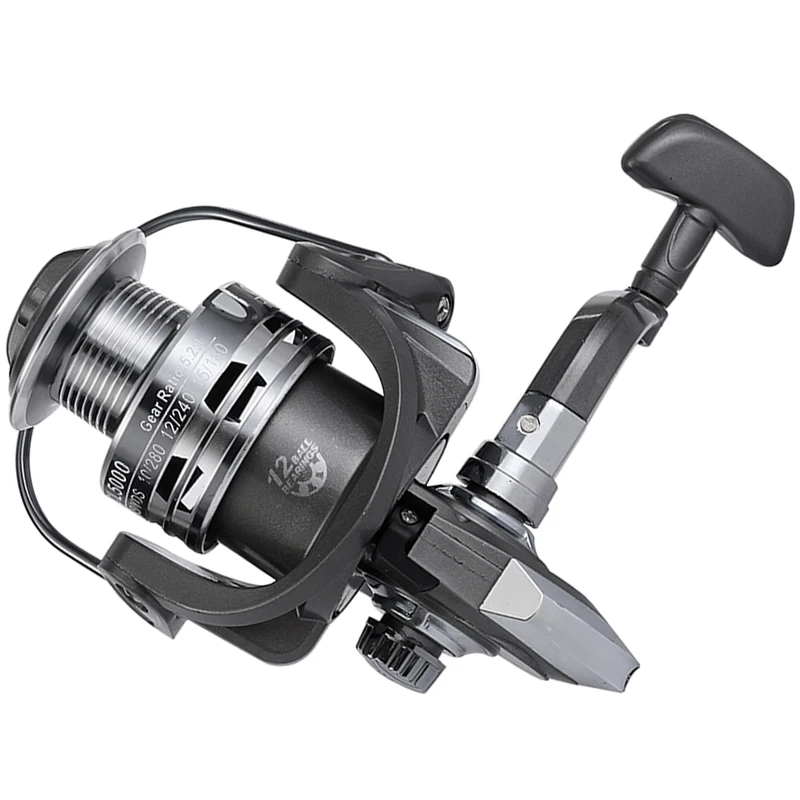 Carrete de pesca giratorio de Metal, rueda de pesca con Kit de línea de pescado, aparejos de pesca de carpa, relación de engranaje 2024: 1, CL2000-7000, nuevo, 5,2 - imagen 3