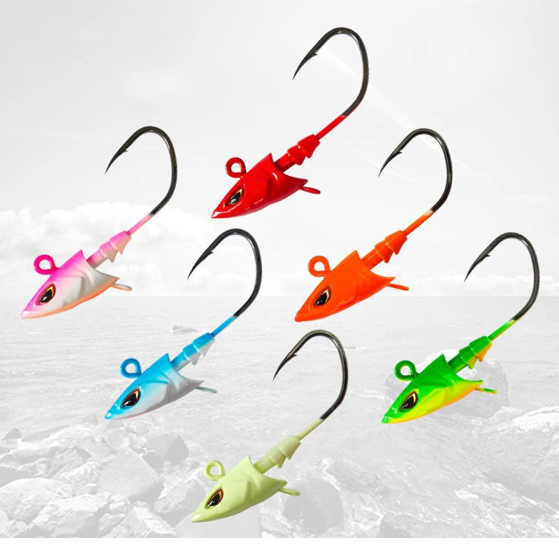 Anzuelos Jig Head UV Obsession 14-36g para lubina y atún - imagen 3